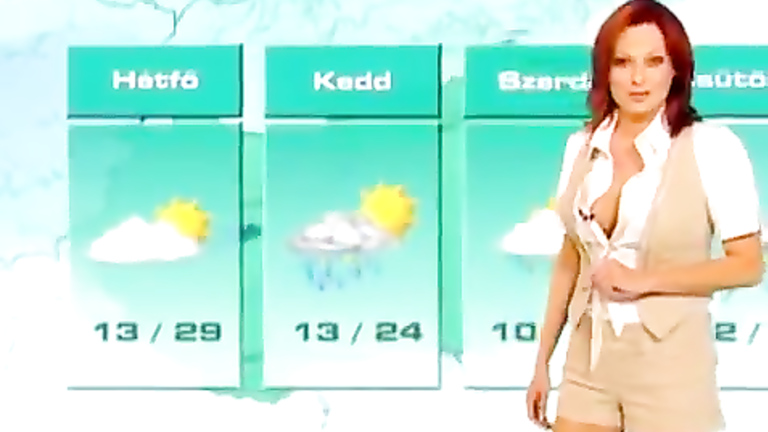 768px x 432px - Hungarian weather girl and her heavenly pair of tits ...