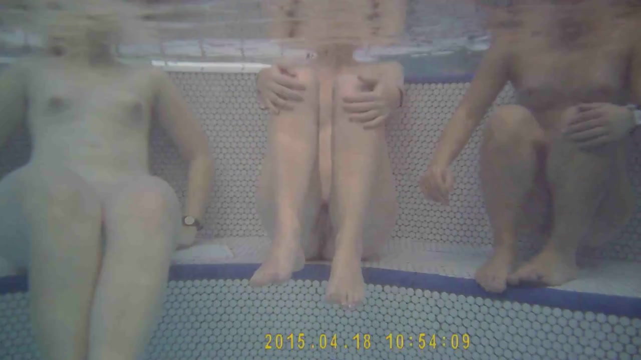 Sauna Voyeur - Three fillies enjoy the warm water in the sauna pool | voyeurstyle.com