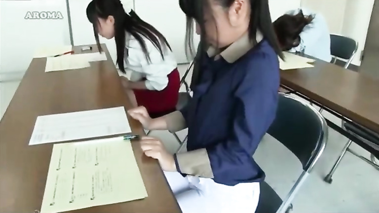 Japanese coed pisses her pants in class | voyeurstyle.com