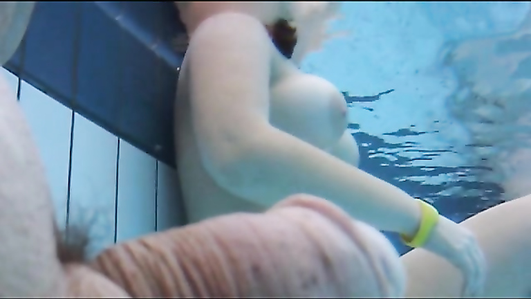 Swimming Pool Tits - Nudist camp swimming pool has lots of lovely women | voyeurstyle.com